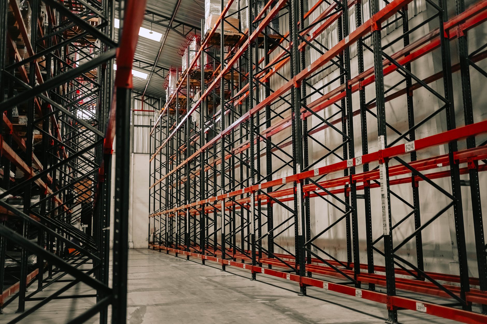 Consolidation warehouse racking — placeholder for the Indonesia desk photograph
